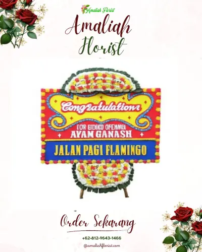 Bunga Papan Congratulation di Pondokaso Tonggoh